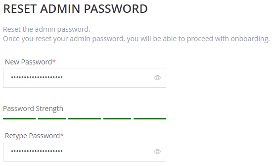 Figure 6: Change the admin password